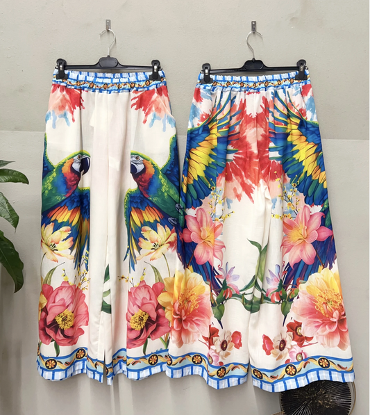 Pantalon perroquets tropicaux