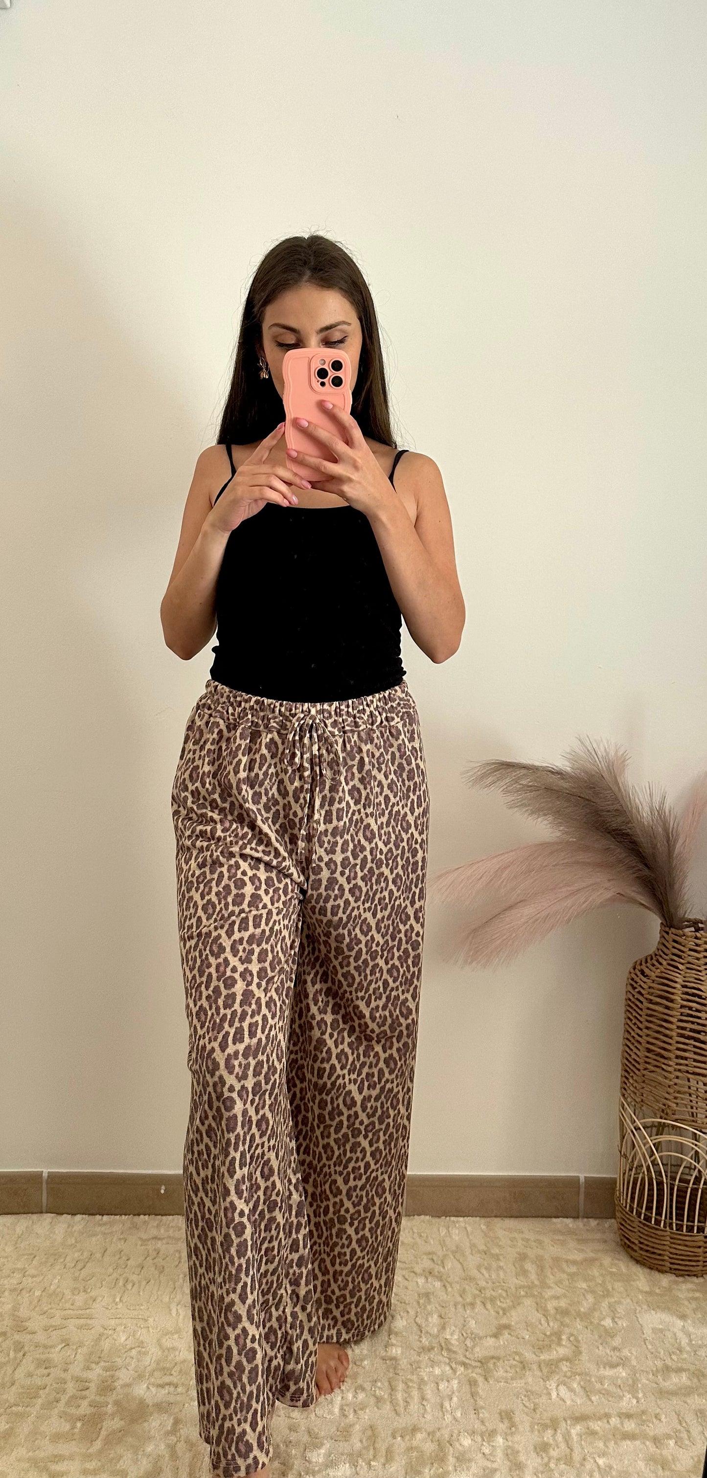 Pantalon imprimé léopard