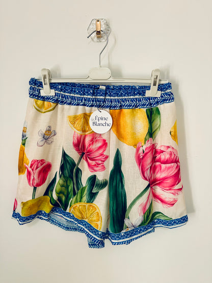 Short fleurs et agrumes
